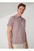 Polo Yaka Armürlü Koyu Bordo Erkek T-shirt Ts1014000272 - 2