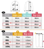 Erkek Büyük Beden Kapşonlu Eşofman Takımı Gri-Laci 7XL-10XL - 6