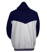 Erkek Büyük Beden Kapşonlu Eşofman Takımı Gri-Laci 7XL-10XL - 4