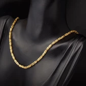 14 Ayar Altın 3 mm. Kral Zincir 65 cm thumbnail 2