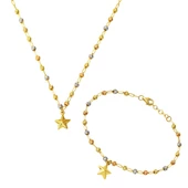 Yıldız Dorika Kolye Bileklik Altın Takı Seti thumbnail 1
