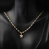 Yıldız Dorika Kolye Bileklik Altın Takı Seti thumbnail 4