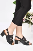 Papuçcity Frzn 02581 6 Cm Topuklu Kadın Sandalet Ayakkabı - 2