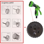 Otomatik 6 Fonksiyonlu Bahçe Sulama Tabancası Tetikli Ayarlı Tabanca thumbnail 4