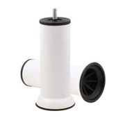 Mobilya Kanepe Baza Koltuk Çekyat Yükseltme Ayağı Ince Diş M8 Beyaz Metal Ayakları 15 Cm 8 Adet - 5