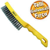 Plastik Saplı Telli Galvanizli Tel Fırça Kir Pas Temizleme Fırçası 27.5 cm - 1