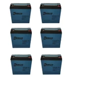 Orbus 12v 24 Ah Elektrikli Bisiklet Aküsü 6 Lı set - 1