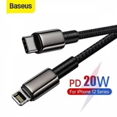 Baseus 20w 2MT Type C To İphone Lightning Şarj Kablosu, İphone 12,12 Pro,12 Pro Max Halat Kopmaz Kablo - 2