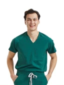 JOGGER- Erkek Likralı Yeşil Üniforma Üst thumbnail 1