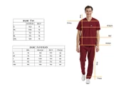 BASIC- Erkek Likralı Bordo Üniforma Üst - 4