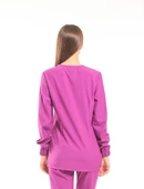 TULİP Kadın Likralı Tesettür Pembe Üniforma Üst thumbnail 3