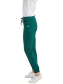 JOGGER- Kadın Likralı Yeşil Üniforma Pantolon - 2