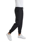JOGGER- Erkek Likralı Siyah Üniforma Pantolon - 2