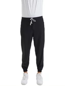 JOGGER- Erkek Likralı Siyah Üniforma Pantolon - 1