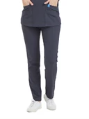 BASIC- Kadın Likralı Koyu Gri Üniforma Pantolon thumbnail 1