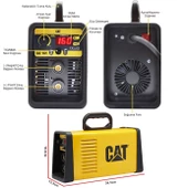 Cat Dz161t 160 Amper Tıg Lıft/Mma Çanta Tipi Profesyonel Dijital İnverter Kaynak Makinesi + Cat Dx37 Avuç Taşlama - 7