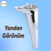 Aspen Lüks Mobilya Kanepe Koltuk Tv Ünitesi Konsol Yükseltici Ayağı Ayakları 18 Cm Krom Plastik thumbnail 7