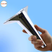 Aspen Lüks Mobilya Kanepe Koltuk Tv Ünitesi Konsol Yükseltici Ayağı Ayakları 18 Cm Krom Plastik thumbnail 6