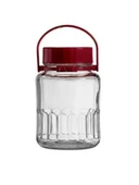 Paşabahçe 80005 Kırmızı Kapaklı Kavanoz  3 Litre - 1