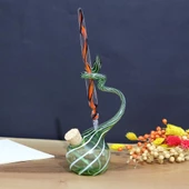 Veraart Kişiselleştirilmiş El Yapımı Murano Cam Ahşap Kutulu Cam Kalem Hokkalı Albert 102 - 7