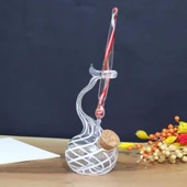 Veraart Kişiselleştirilmiş El Yapımı Murano Cam Ahşap Kutulu Cam Kalem Hokkalı Albert 110 - 2