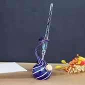 Veraart Kişiselleştirilmiş El Yapımı Murano Cam Ahşap Kutulu Cam Kalem Hokkalı Albert 109 - 1