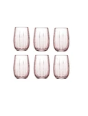 Paşabahçe 420302 Linka Pembe Su Bardağı 240 cc 6'lı thumbnail 2