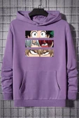 Unisex Makima Hugging Denji Baskılı Sweatshirt - 5