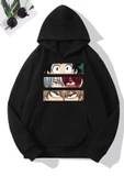 Unisex Makima Hugging Denji Baskılı Sweatshirt - 2