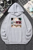 Unisex Makima Hugging Denji Baskılı Sweatshirt - 3