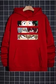 Unisex Makima Hugging Denji Baskılı Sweatshirt - 11