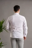 EVRYTİME SLİMFİT PAMUKLU ÇİZGİLİ YAKA DÜĞMELİ UZUN KOL ERKEK YAZLIK GÖMLEK thumbnail 11