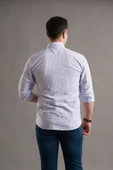 EVRYTİME SLİMFİT YAKA DÜĞMELİ ÇİZGİLİ UZUN KOL YAZLIK ERKEK GÖMLEK thumbnail 9