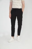 Erkek Regular Fit Fermuarlı ve Bağcıklı Rahat Jogger Pantolon - 1