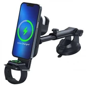 Polham 3in1 15W Magsafe İphone 12,13,14 Serisi, Airpods ve Apple Watch Kablosuz Şarjlı Telefon Tutucu - 1