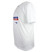 Baskılı Erkek Büyük Beden Bisiklet Yaka Tişört Beyaz - 2