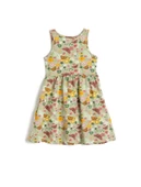 Koton Kız Çocuk Midi Elbise Kolsuz Yuvarlak Yaka Kelebek Baskılı Pamuklu - 2