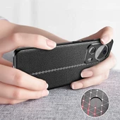 Xiaomi Mi 13 Lite Kılıf Deri Tarzı Niss Silikon Case Kapak - 4
