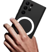 Samsung Galaxy S23 Ultra için Magsafe ile uyumlu Kılıf Kıpta Sert Kapak thumbnail 10