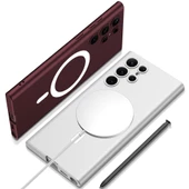 Samsung Galaxy S23 Ultra için Magsafe ile uyumlu Kılıf Kıpta Sert Kapak thumbnail 8