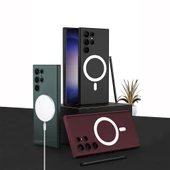 Samsung Galaxy S23 Ultra için Magsafe ile uyumlu Kılıf Kıpta Sert Kapak thumbnail 3