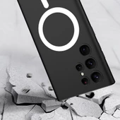 Samsung Galaxy S23 Ultra için Magsafe ile uyumlu Kılıf Kıpta Sert Kapak thumbnail 4