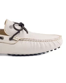 Side Bej Hakiki Deri Erkek Loafer Ayakkabı thumbnail 5