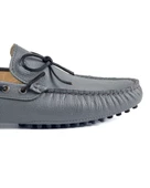 Side Gri Hakiki Deri Erkek Loafer Ayakkabı thumbnail 5