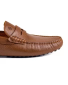 Sardes Taba Hakiki Deri Erkek Loafer Ayakkabı thumbnail 5