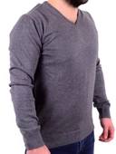 Twister 3622 Gri Melanj V Yaka Erkek Kazak - 3