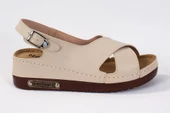 Dagoster DZA37-3031 Bej Günlük Ortopedik Kadın Sandalet - 3