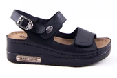 Dagoster DZA37-3014 Siyah Günlük Ortopedik Kadın Sandalet - 3