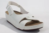 Dagoster DZA37-1817 Beyaz Günlük Ortopedik Kadın Sandalet - 2