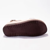 Dagoster DZA37-3014 Bej Günlük Ortopedik Kadın Sandalet - 4